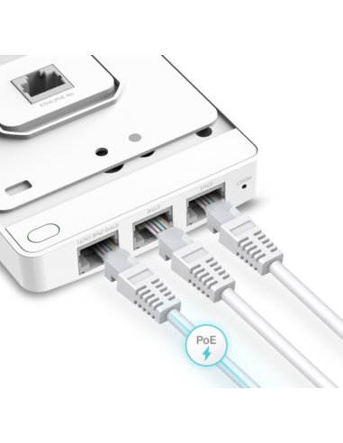 TP LINK - AC1200 Wall-Plate Dual-Band EAP235-Wall
