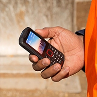 telephone portable touche